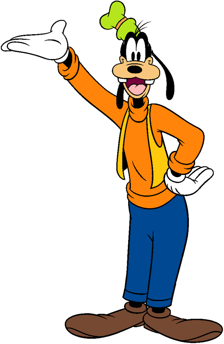 Goofy waving